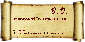 Brankován Domitilla névjegykártya